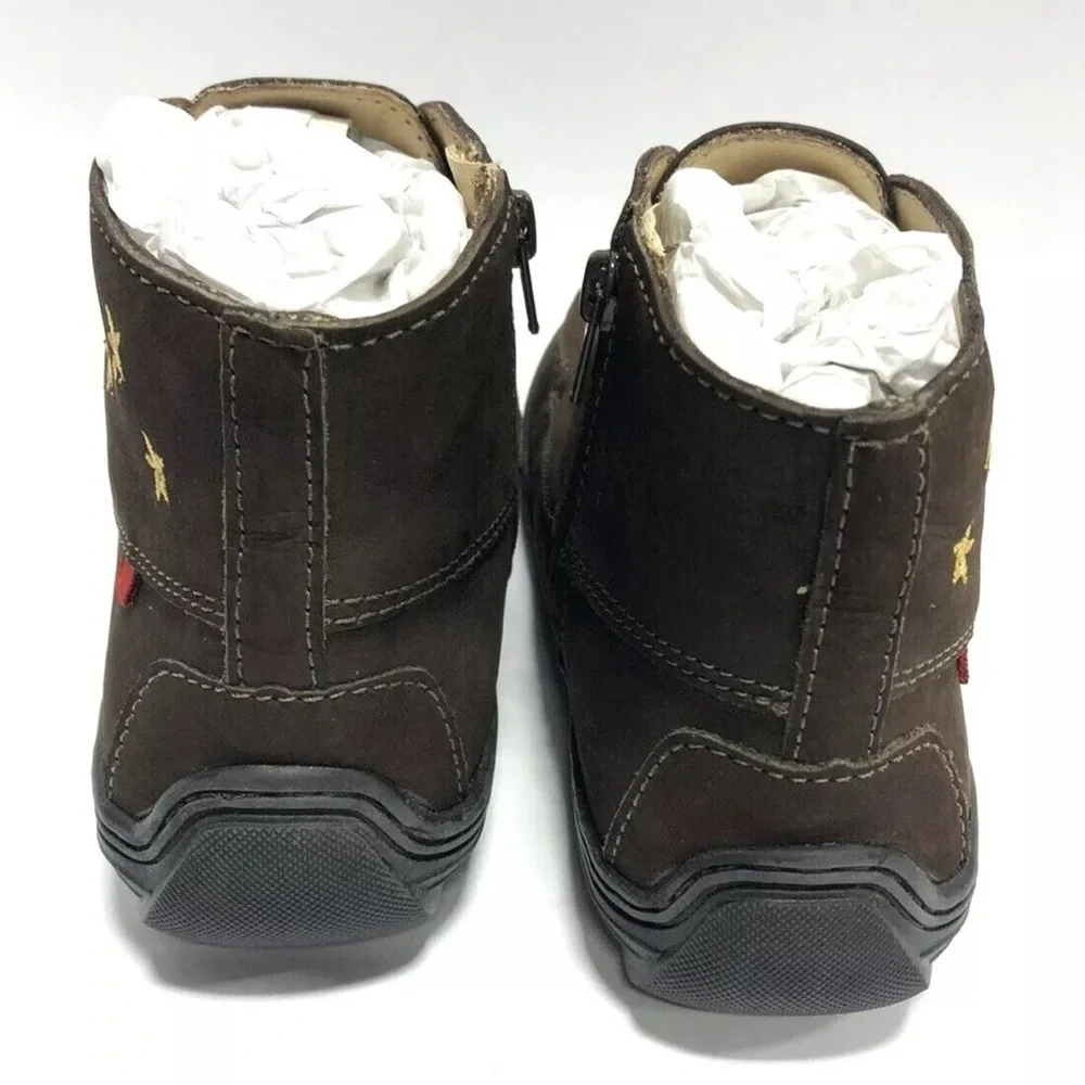 Marc Joseph Youth Houston Brown Ankle Booties, Girls’ Size 3 M